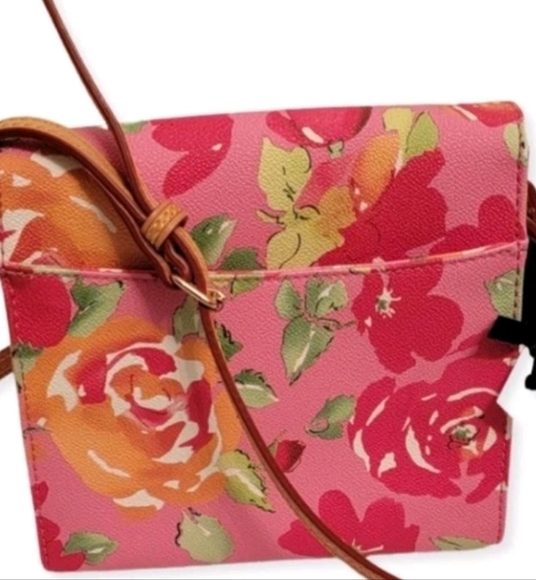 Dooney & Bourke Plumeria Floral Crossbody/Letter Carrier Bag NWT - Picture 5 of 6